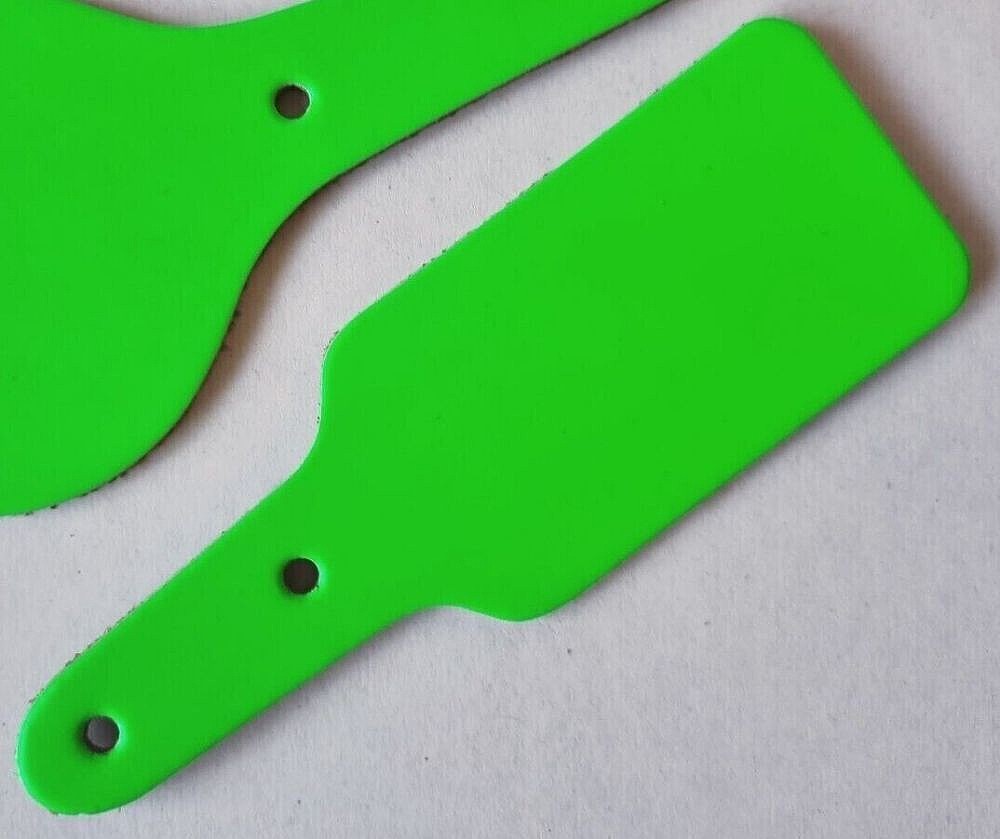 Key Fob Blanks - Rectangle - Fluorescent Green